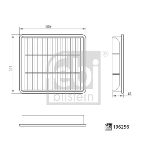 Vzduchový filter FEBI Bilstein 196256