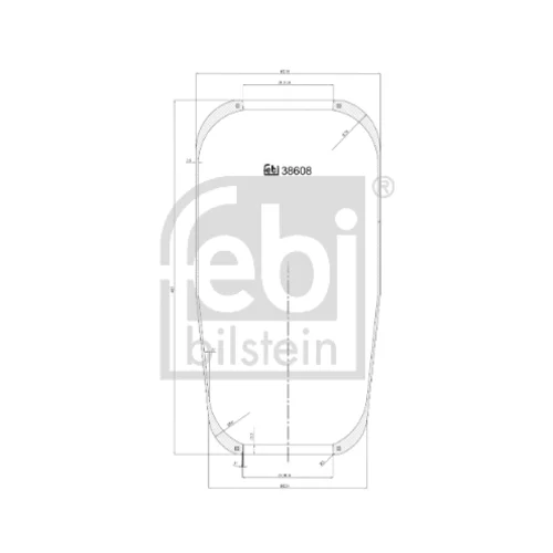 Mech pneumatického pruženia FEBI BILSTEIN 38608