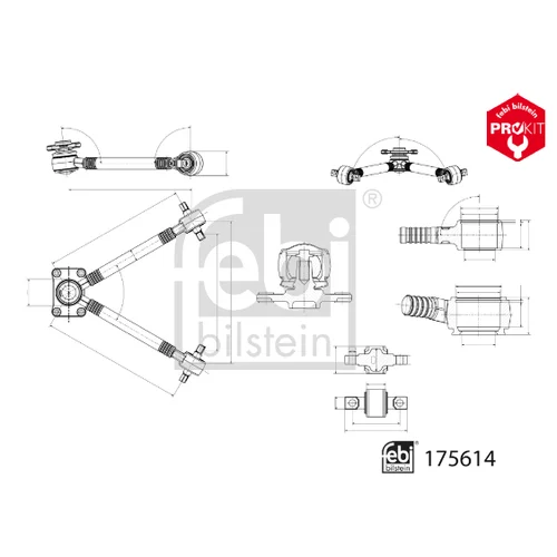 Rameno zavesenia kolies 175614 (FEBI Bilstein) - obr. 2