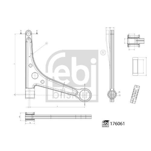 Rameno zavesenia kolies 176061 (FEBI Bilstein) - obr. 2