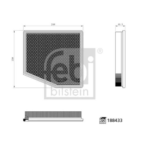 Vzduchový filter FEBI BILSTEIN 188433