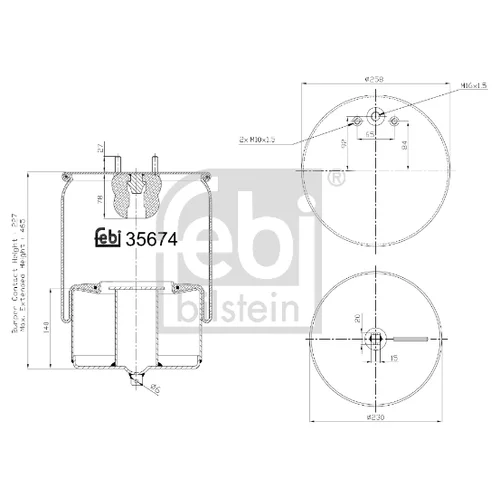 Mech pneumatického pruženia FEBI BILSTEIN 35674