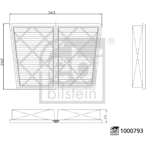 Vzduchový filter FEBI BILSTEIN 1000793