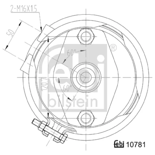 Membránový brzdový valec 107481 (FEBI Bilstein) - obr. 1