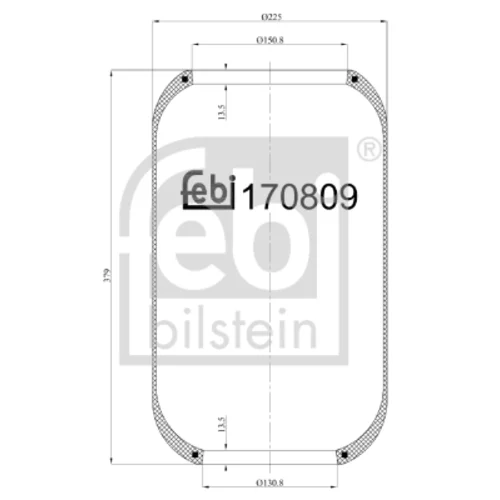 Mech pneumatického pruženia FEBI BILSTEIN 170809