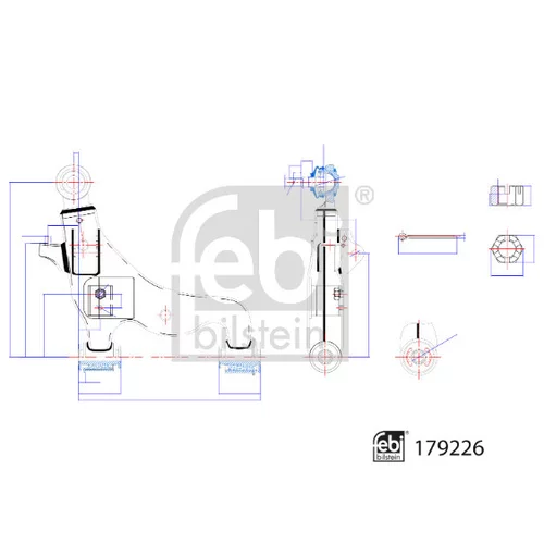 Rameno zavesenia kolies 179226 (FEBI Bilstein) - obr. 2
