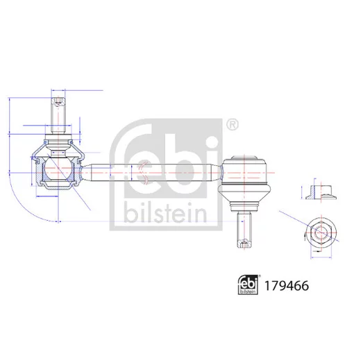 Tyč/Vzpera stabilizátora 179466 (FEBI Bilstein) - obr. 1
