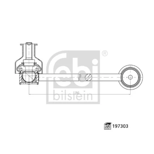 Tyč/Vzpera stabilizátora FEBI BILSTEIN 197303