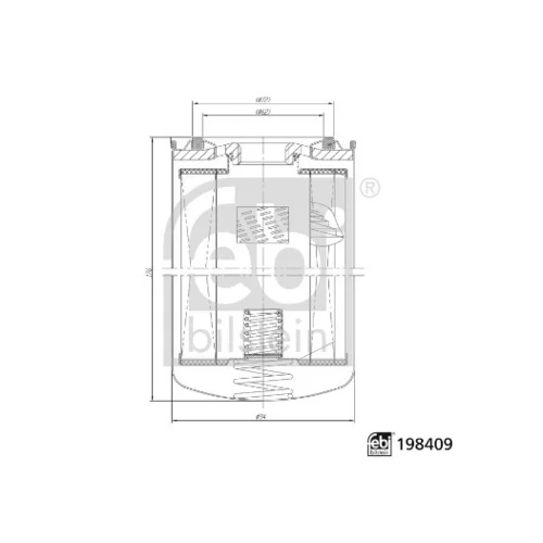 Olejový filter FEBI BILSTEIN 198409