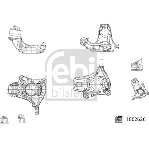 Čap nápravy zavesenia kolies FEBI BILSTEIN 1002626