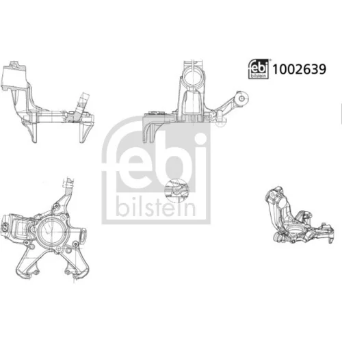 Čap nápravy zavesenia kolies FEBI BILSTEIN 1002639