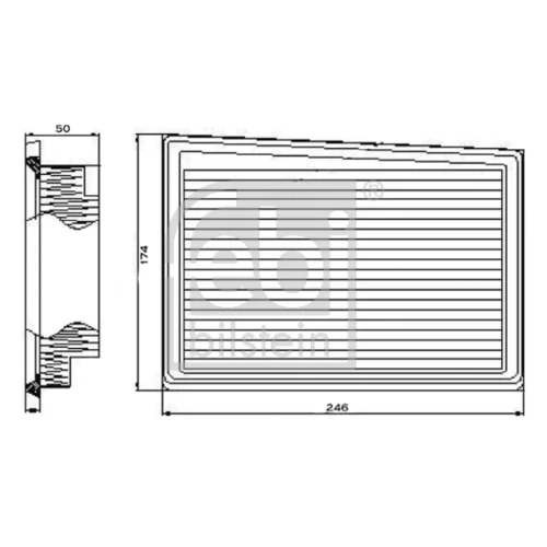 Vzduchový filter 101665 (FEBI Bilstein) - obr. 2