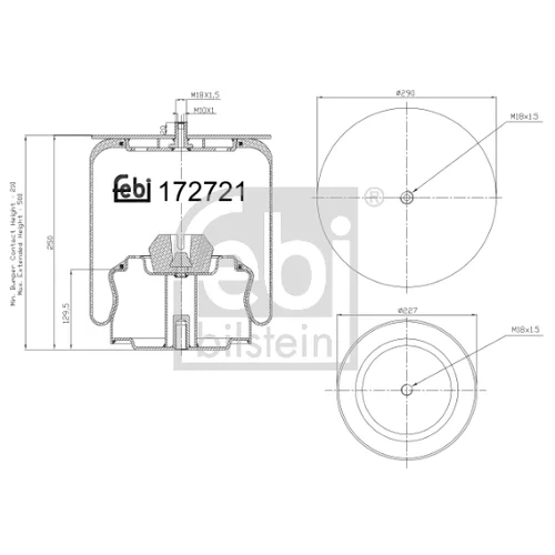 Mech pneumatického pruženia FEBI BILSTEIN 172721