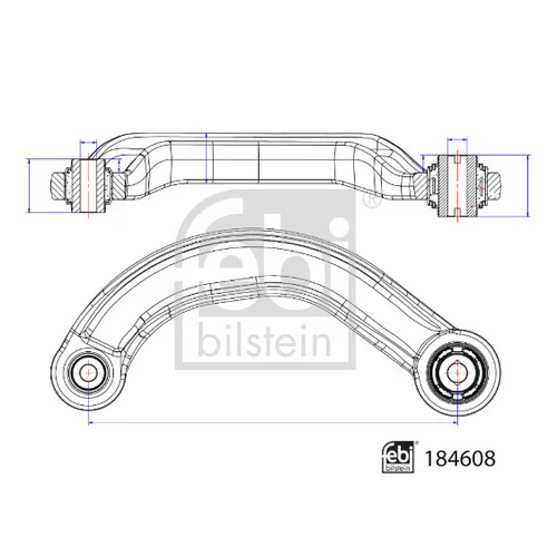 Rameno zavesenia kolies 184608 (FEBI Bilstein) - obr. 2