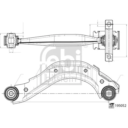 Rameno zavesenia kolies FEBI Bilstein 195148