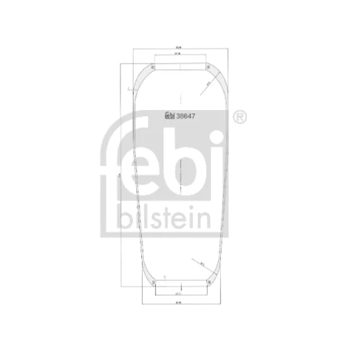 Mech pneumatického pruženia FEBI BILSTEIN 38647