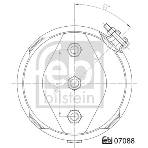 Membránový brzdový valec 07088 (FEBI Bilstein) - obr. 1