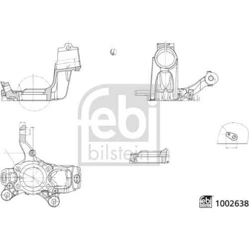 Čap nápravy zavesenia kolies FEBI BILSTEIN 1002638