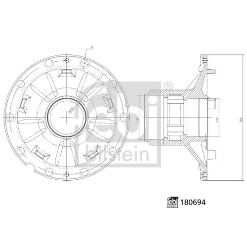 Náboj kolesa FEBI BILSTEIN 180694