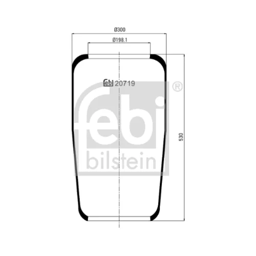 Mech pneumatického pruženia FEBI BILSTEIN 20719