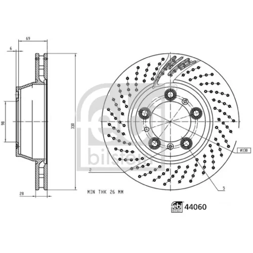 Brzdový kotúč 44060 (FEBI Bilstein) - obr. 2
