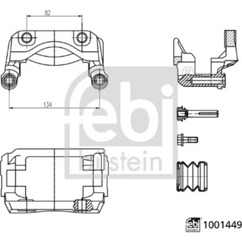 Držiak brzdového strmeňa FEBI BILSTEIN 1001449