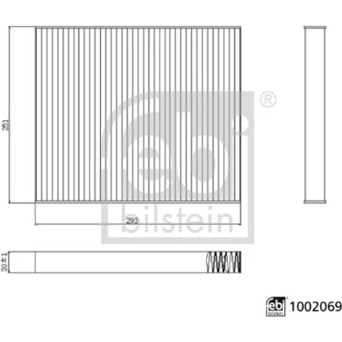 Filter vnútorného priestoru FEBI BILSTEIN 1002069