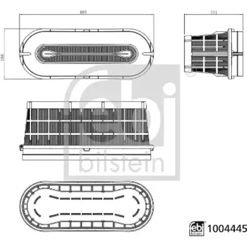 Vzduchový filter FEBI BILSTEIN 1004445