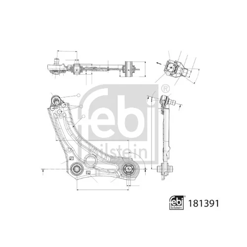 Rameno zavesenia kolies 181391 (FEBI Bilstein) - obr. 1