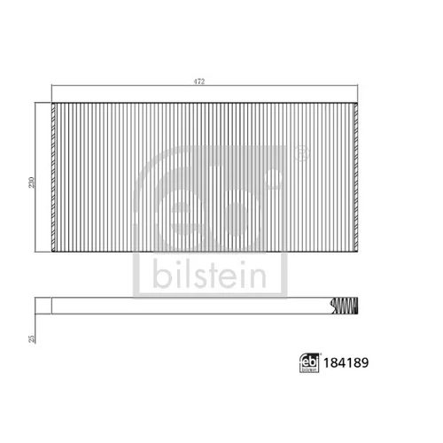 Filter vnútorného priestoru FEBI BILSTEIN 184189