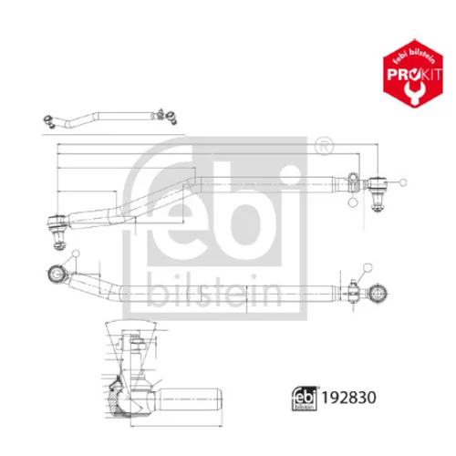 Tiahlo riadenia 192830 (FEBI Bilstein) - obr. 1