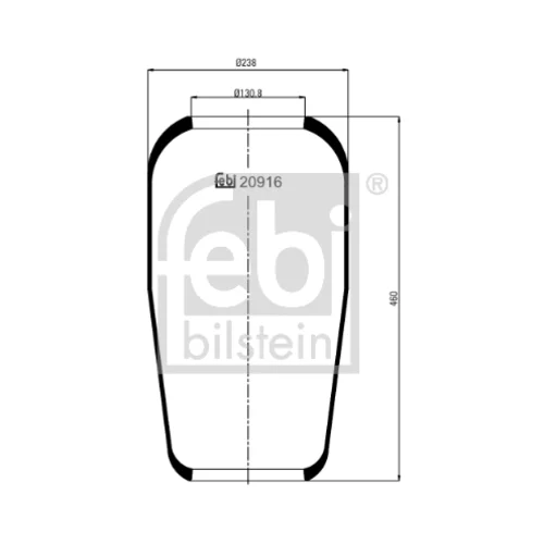 Mech pneumatického pruženia FEBI BILSTEIN 20916