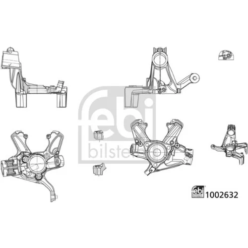 Čap nápravy zavesenia kolies FEBI BILSTEIN 1002632