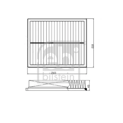 Vzduchový filter 172767 (FEBI Bilstein) - obr. 1