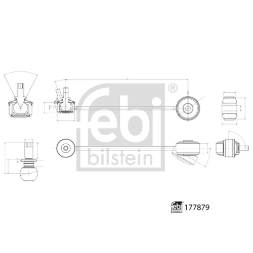 Rameno zavesenia kolies 177879 (FEBI Bilstein) - obr. 1
