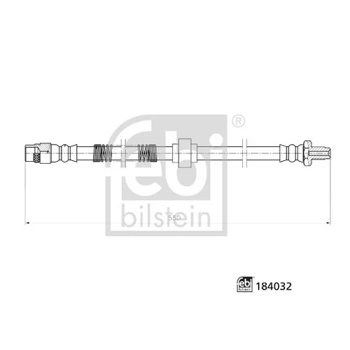 Brzdová hadica 184032 (FEBI Bilstein) - obr. 1