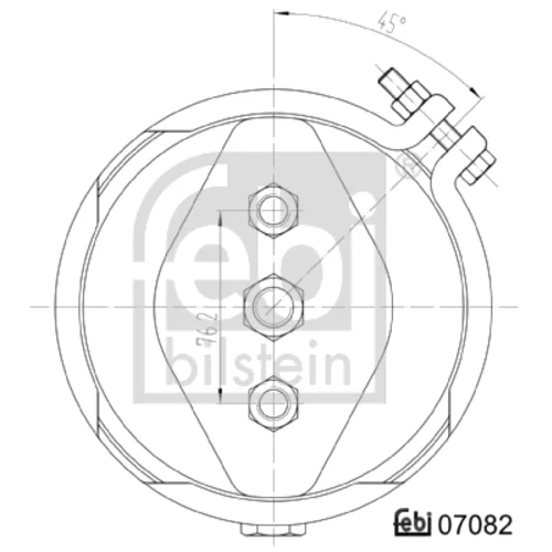 Membránový brzdový valec 07082 (FEBI Bilstein) - obr. 1