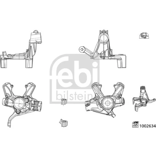 Čap nápravy zavesenia kolies FEBI BILSTEIN 1002634