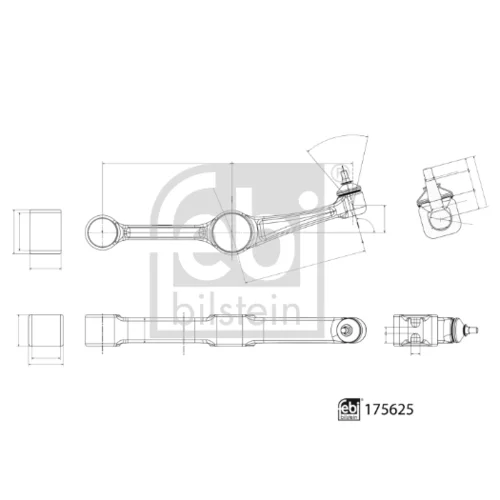 Rameno zavesenia kolies 175625 (FEBI Bilstein) - obr. 2