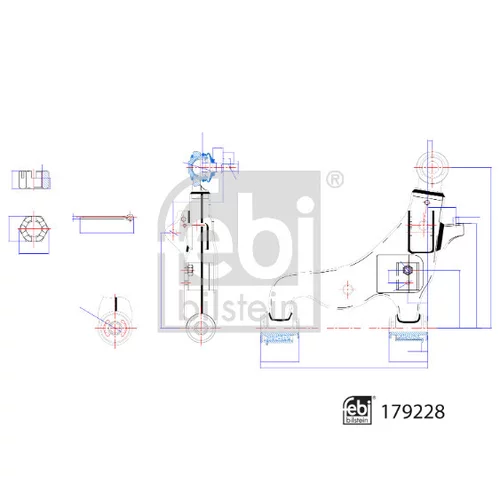 Rameno zavesenia kolies 179228 (FEBI Bilstein) - obr. 2