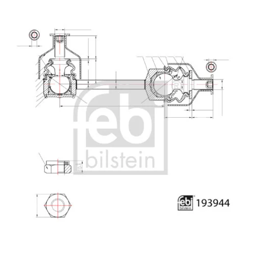Tyč/Vzpera stabilizátora FEBI BILSTEIN 193944