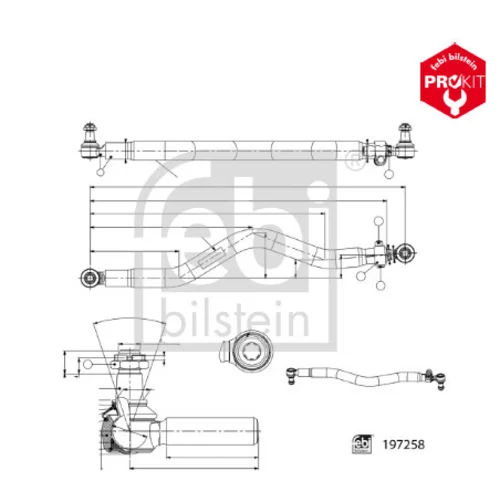Tiahlo riadenia FEBI BILSTEIN 197258