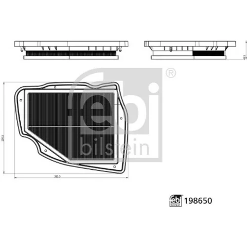 Vzduchový filter FEBI BILSTEIN 198650