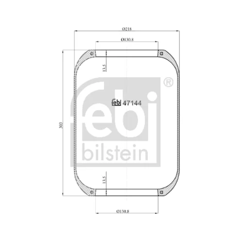 Mech pneumatického pruženia FEBI BILSTEIN 47144