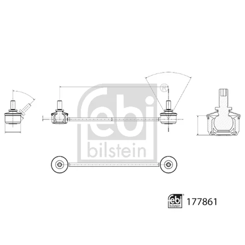 Tyč/Vzpera stabilizátora 177861 (FEBI Bilstein) - obr. 2