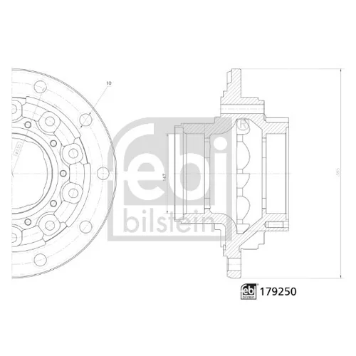 Náboj kolesa FEBI BILSTEIN 179250
