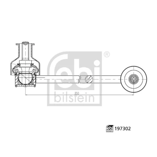 Tyč/Vzpera stabilizátora FEBI BILSTEIN 197302