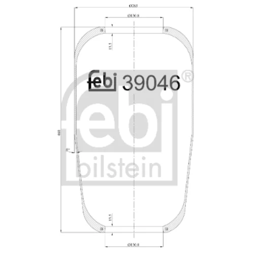 Mech pneumatického pruženia FEBI BILSTEIN 39046