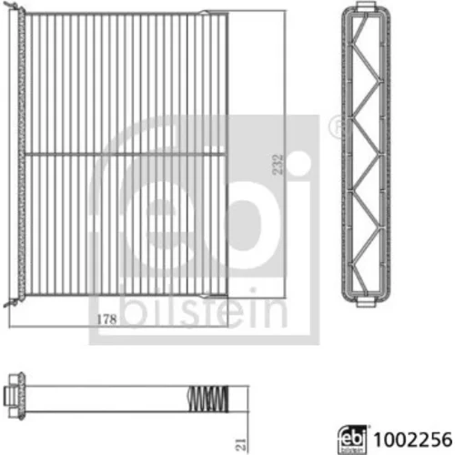 Filter vnútorného priestoru FEBI BILSTEIN 1002256