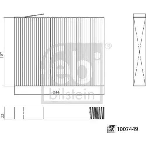 Filter vnútorného priestoru FEBI BILSTEIN 1007449